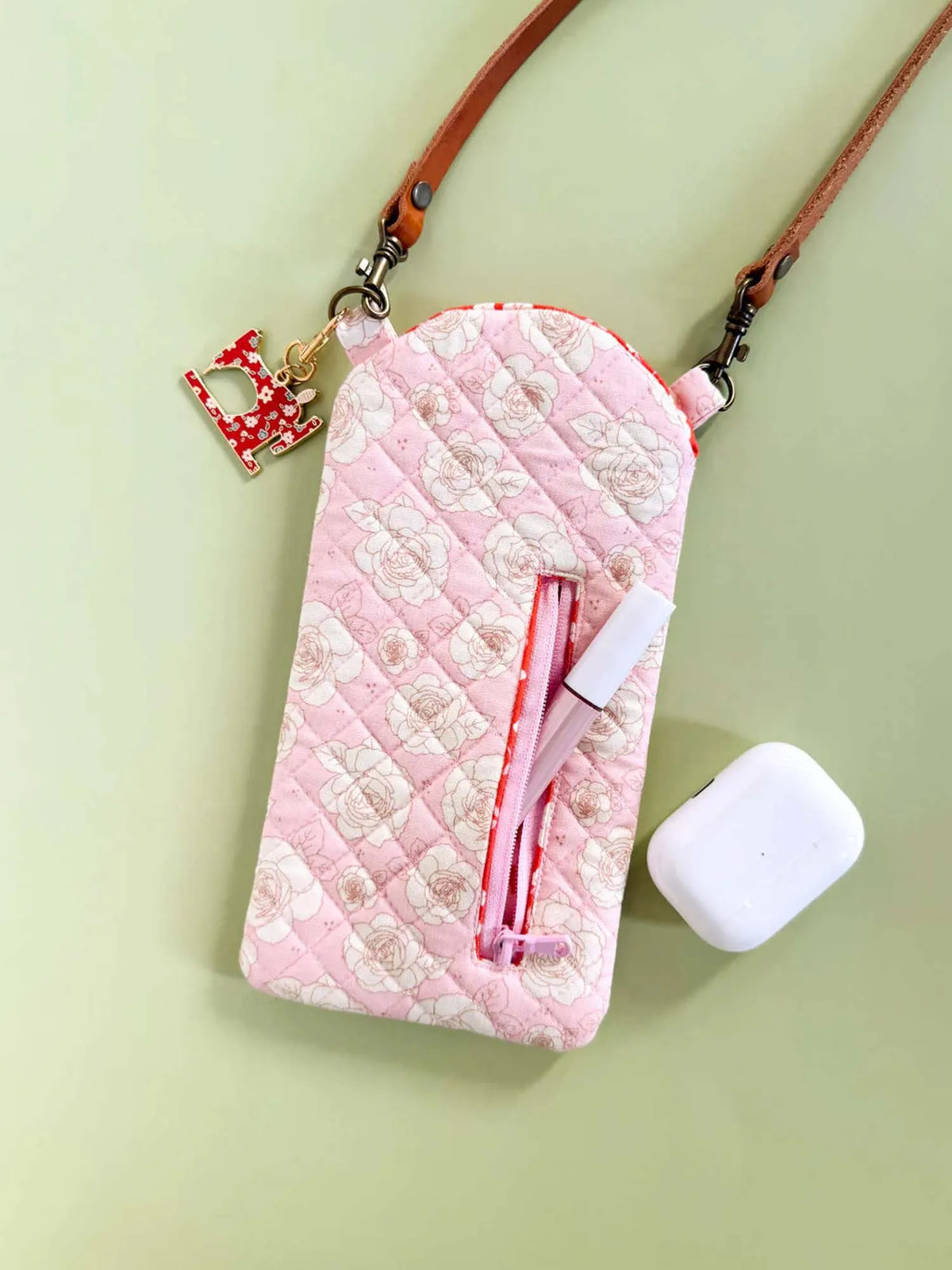 Ocean Quilted Slim Phone Crossbody Bag