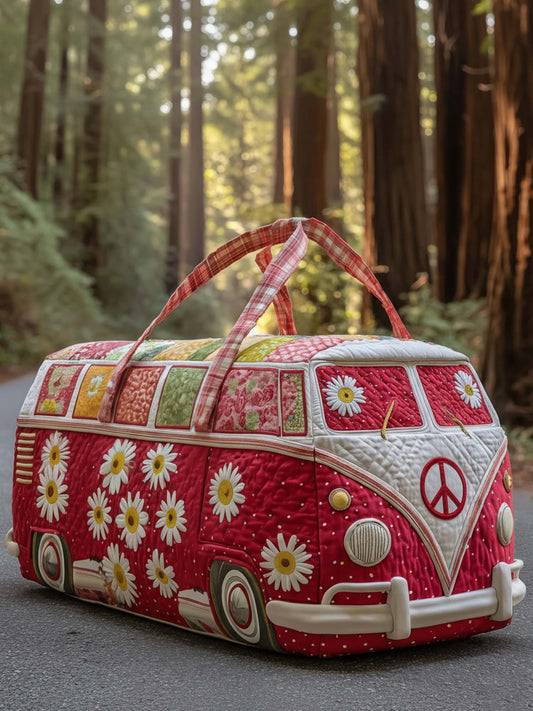 Hippie Van Quilted Duffle Bag