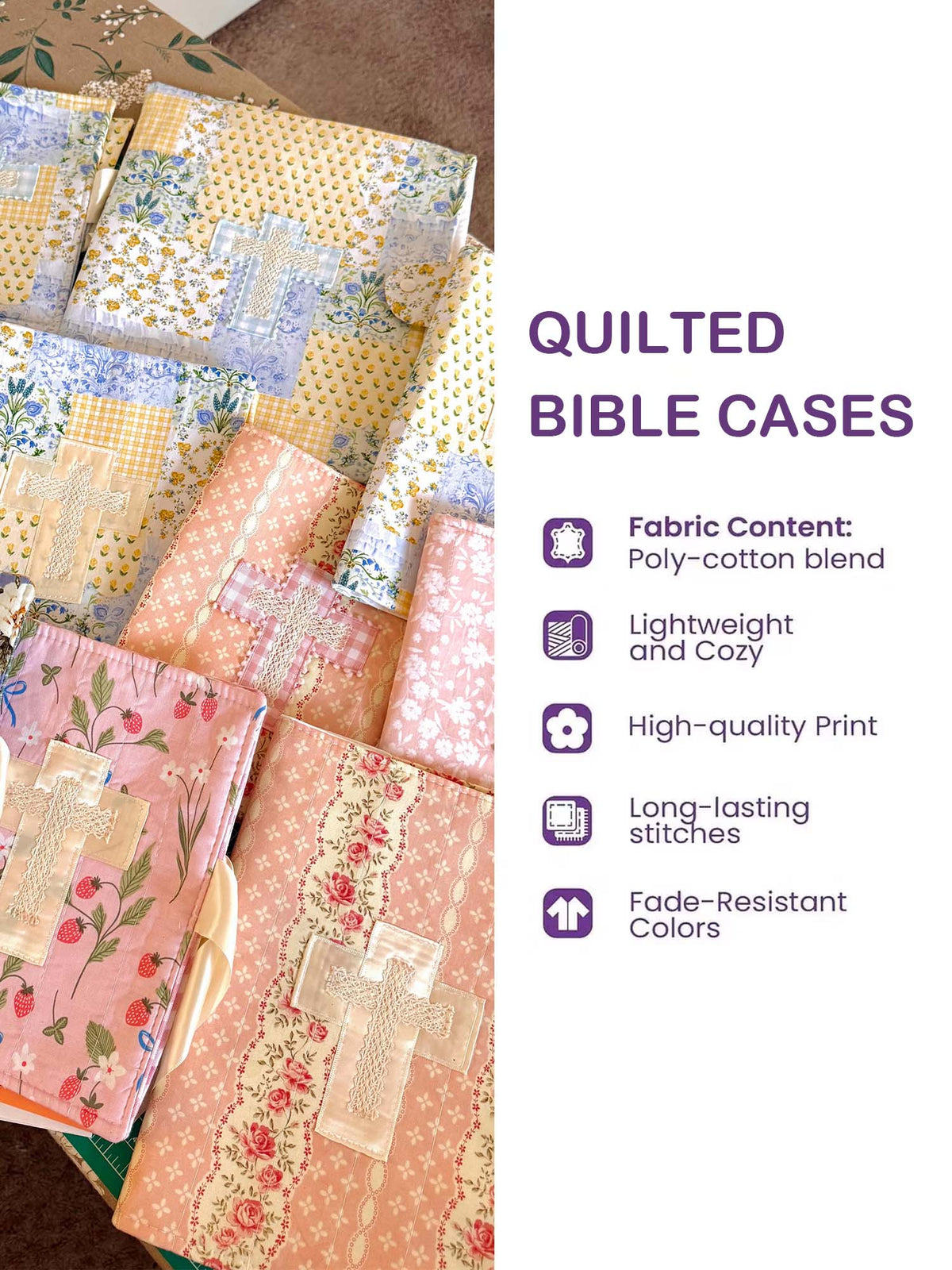 Jesus And The Sheep Quilted Bible Wrap