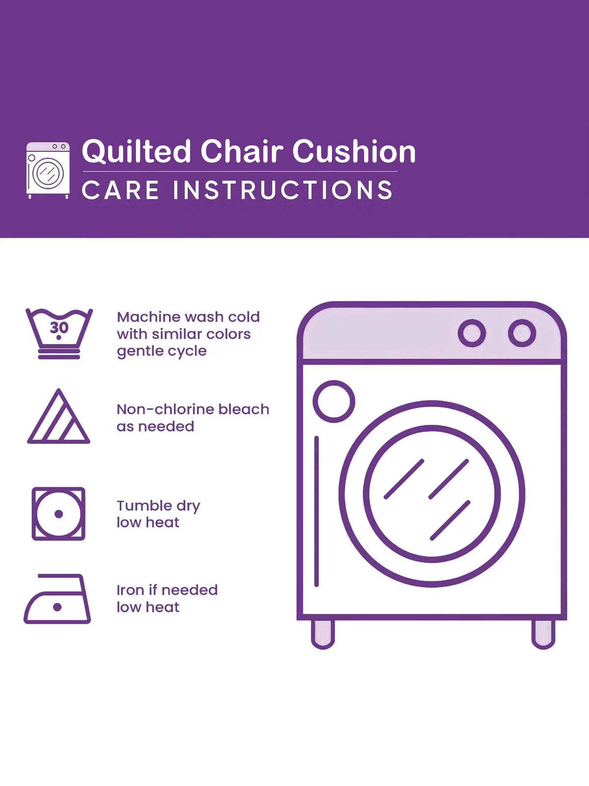 Cardinal Quilted Chair Cushion