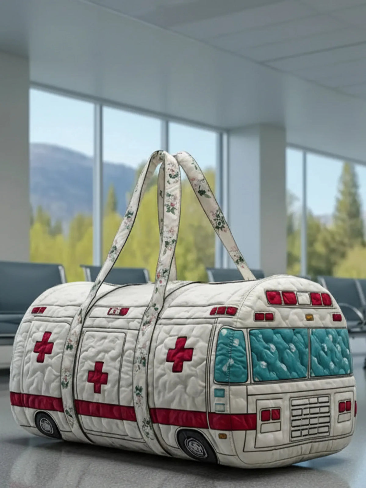 Ambulance Quilted Duffle Bag