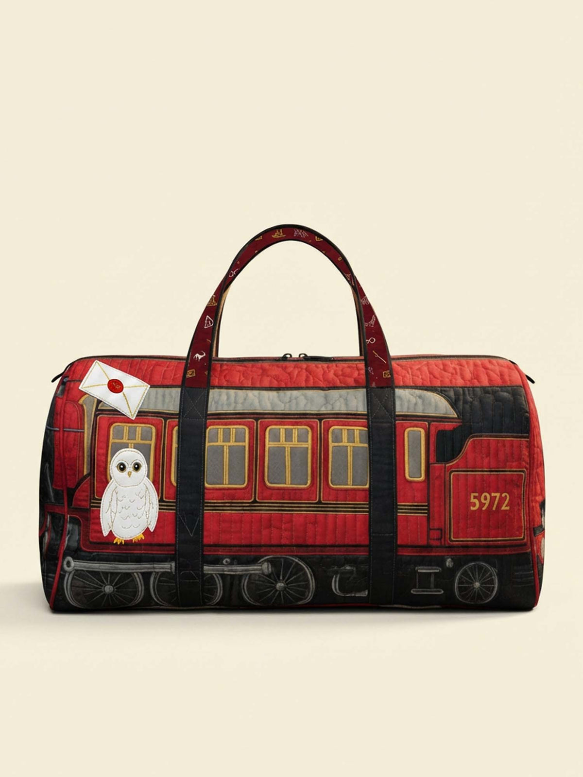 Magic Train Quilted Duffle Bag