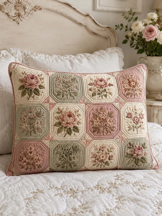 Cottagecore Floral quilted mattress pillowcase