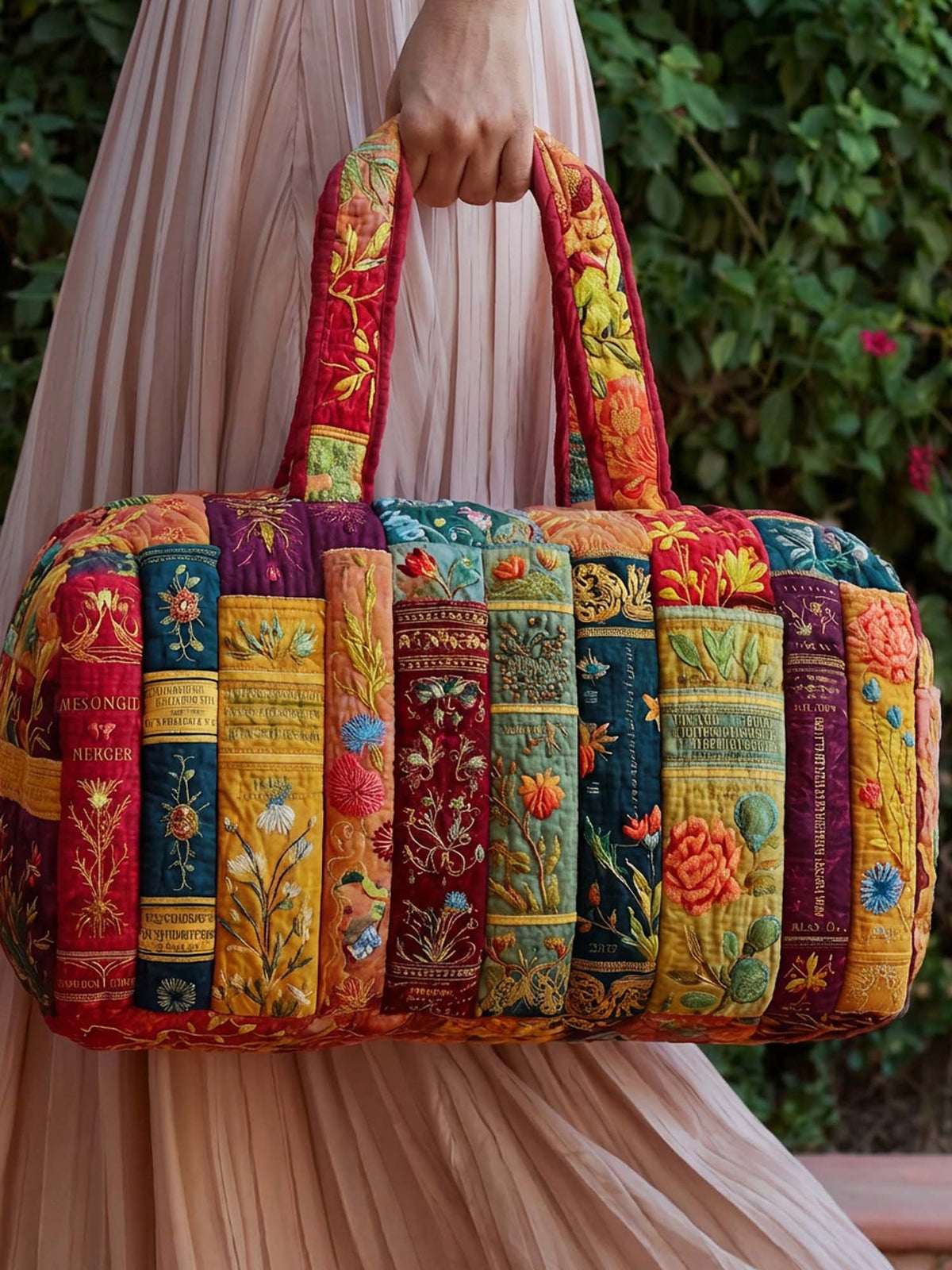 Book Quilted Duffle Bag